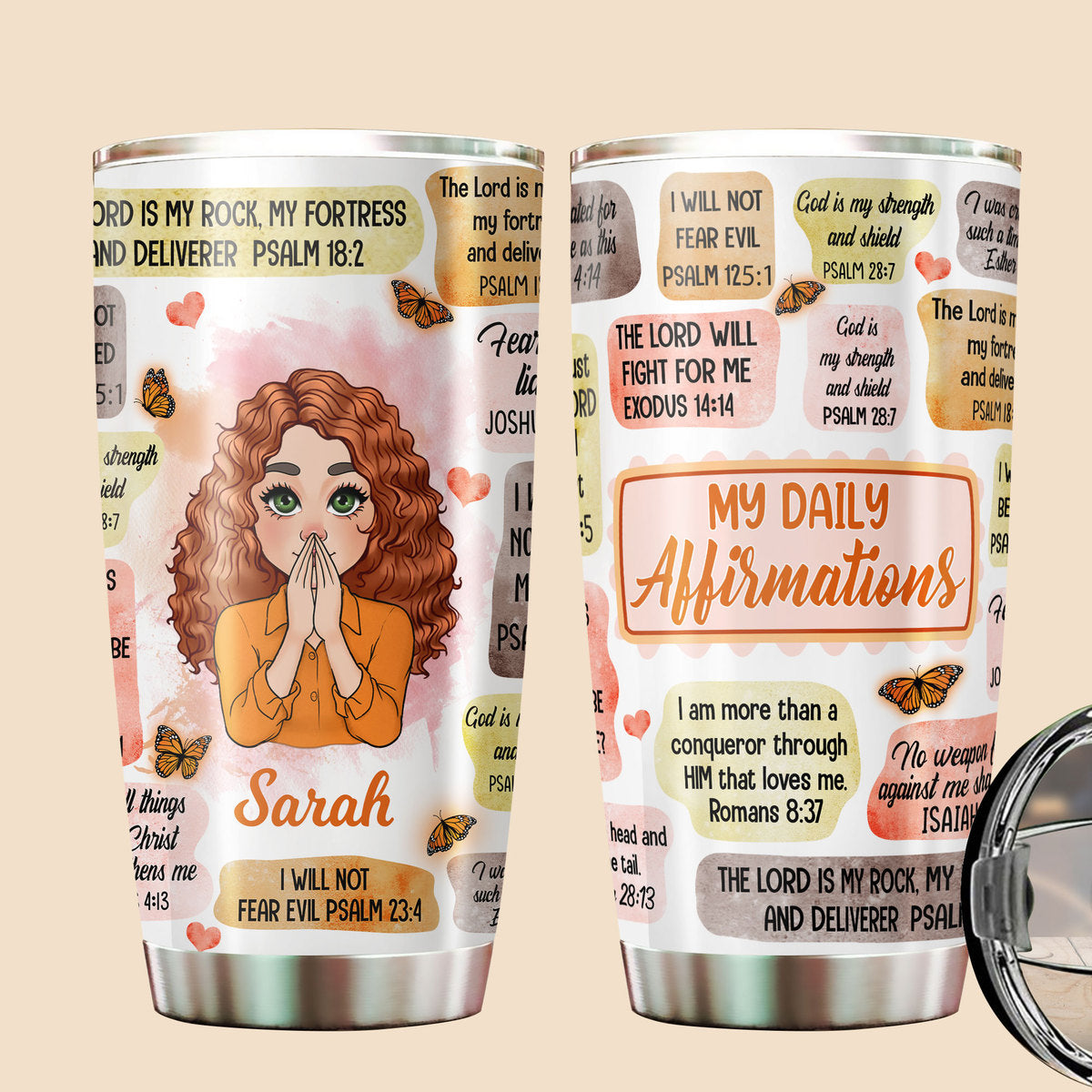 My Daily Affirmations - Personalized Tumbler - Best Gift For Mom, Daughter, Sister, Friend, Wife - Giftago