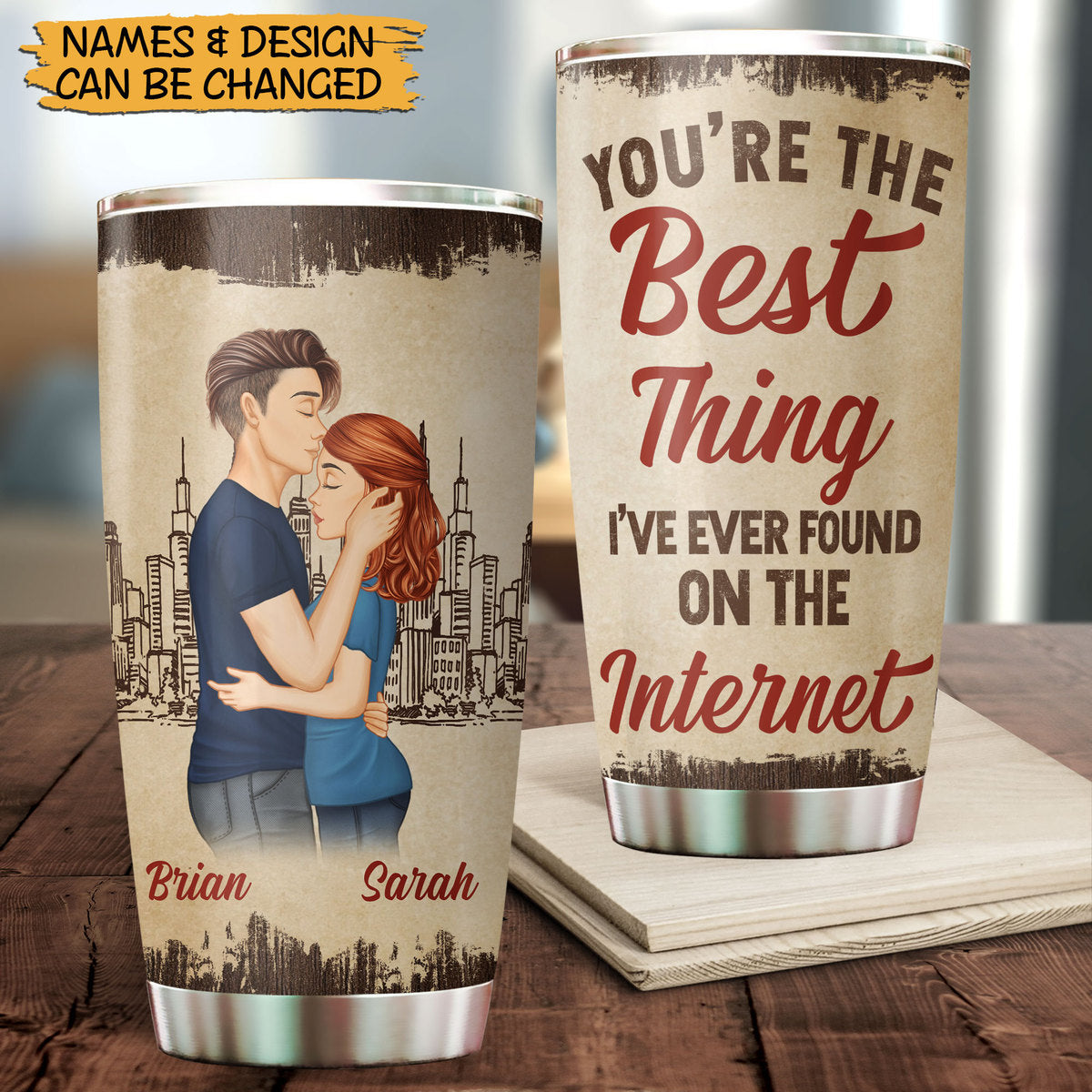 You're The Best Thing - Personalized Tumbler - Best Gift For Valentine, For Couple - Giftago