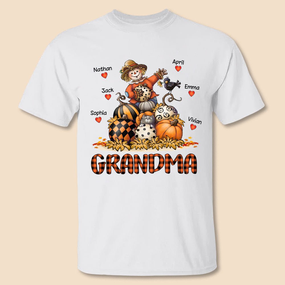 Grandma Fall - Personalized T-Shirt/ Hoodie - Best Gift For Grandma, Mom - Giftago