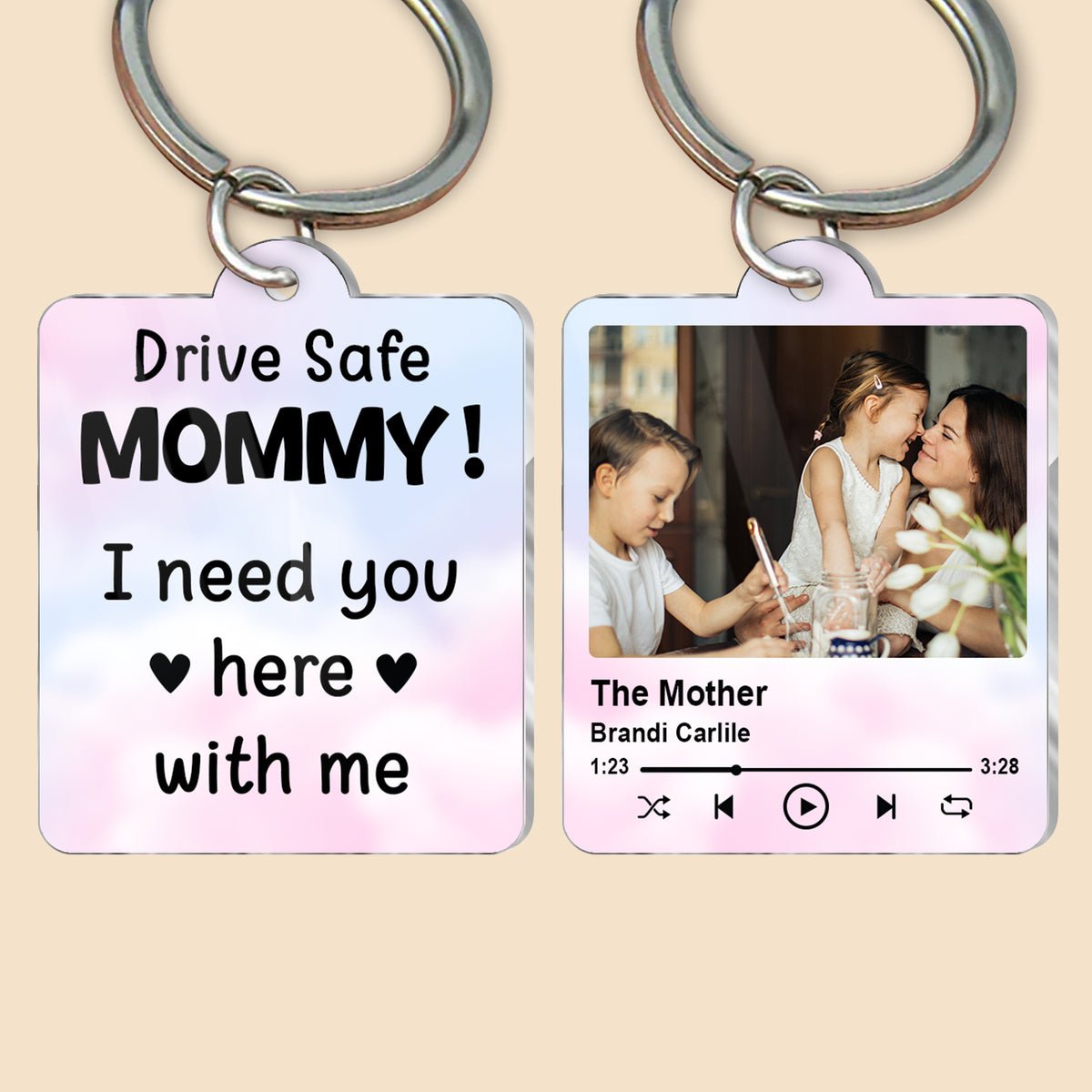 Acrylic Key Tag - Boy Mom