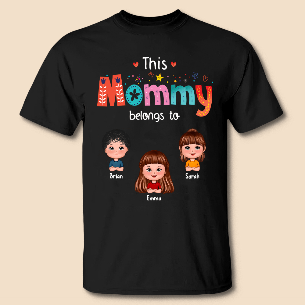 This Belongs To Mom/Dad - Personalized T-Shirt/ Hoodie - Best Gift For Mother, Father, Grandma, Grandpa - Giftago