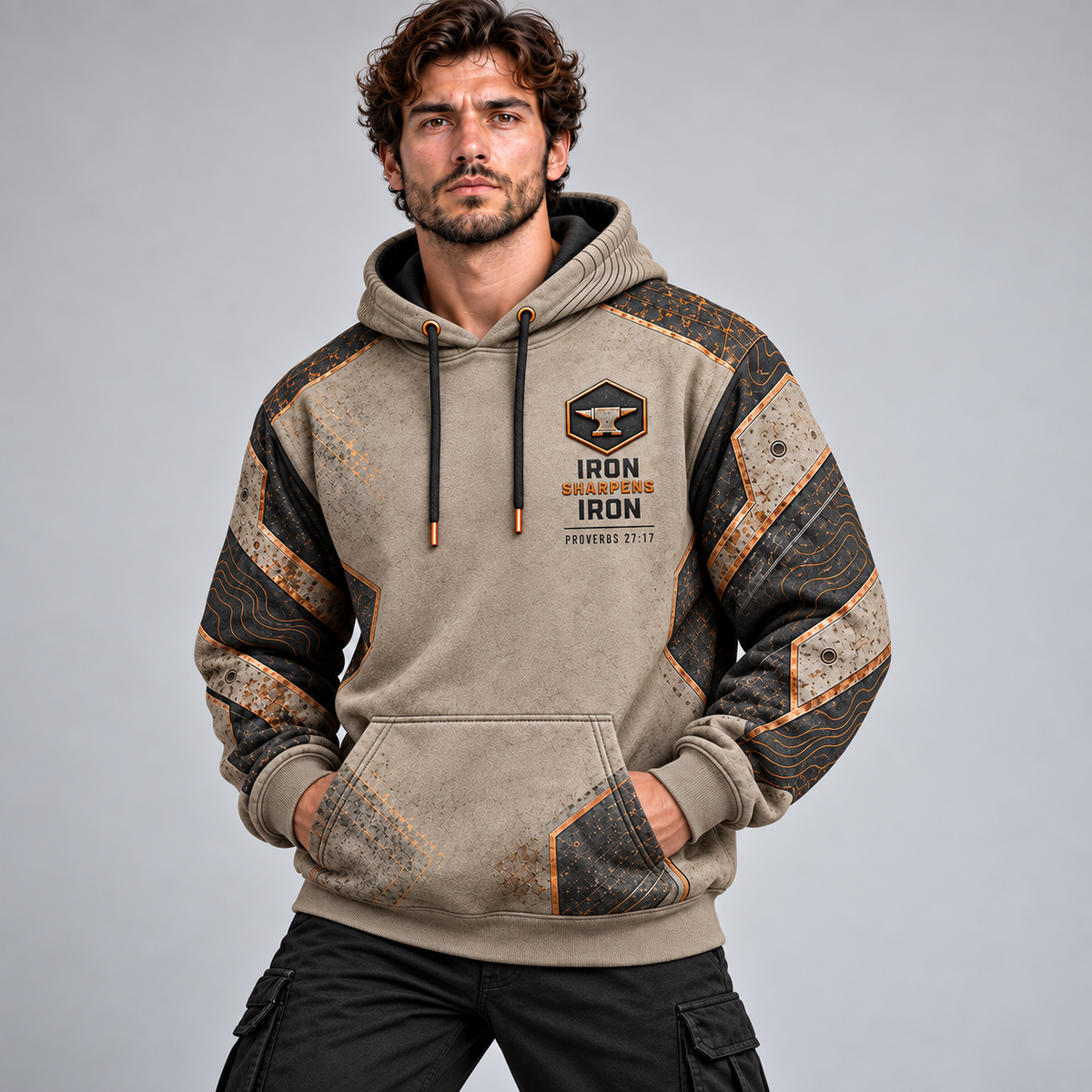 Forged Together – Proverbs 27:17 Christian Hoodie