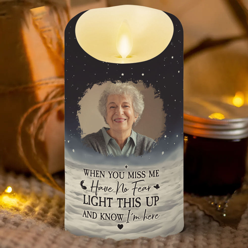 Light This Up And Know I'm Here - Personalized LED Candle