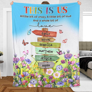 This Is Us - Personalized Blanket - Meaningful Gift For Christmas, For Family - Giftago