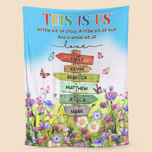 This Is Us - Personalized Blanket - Meaningful Gift For Christmas, For Family - Giftago