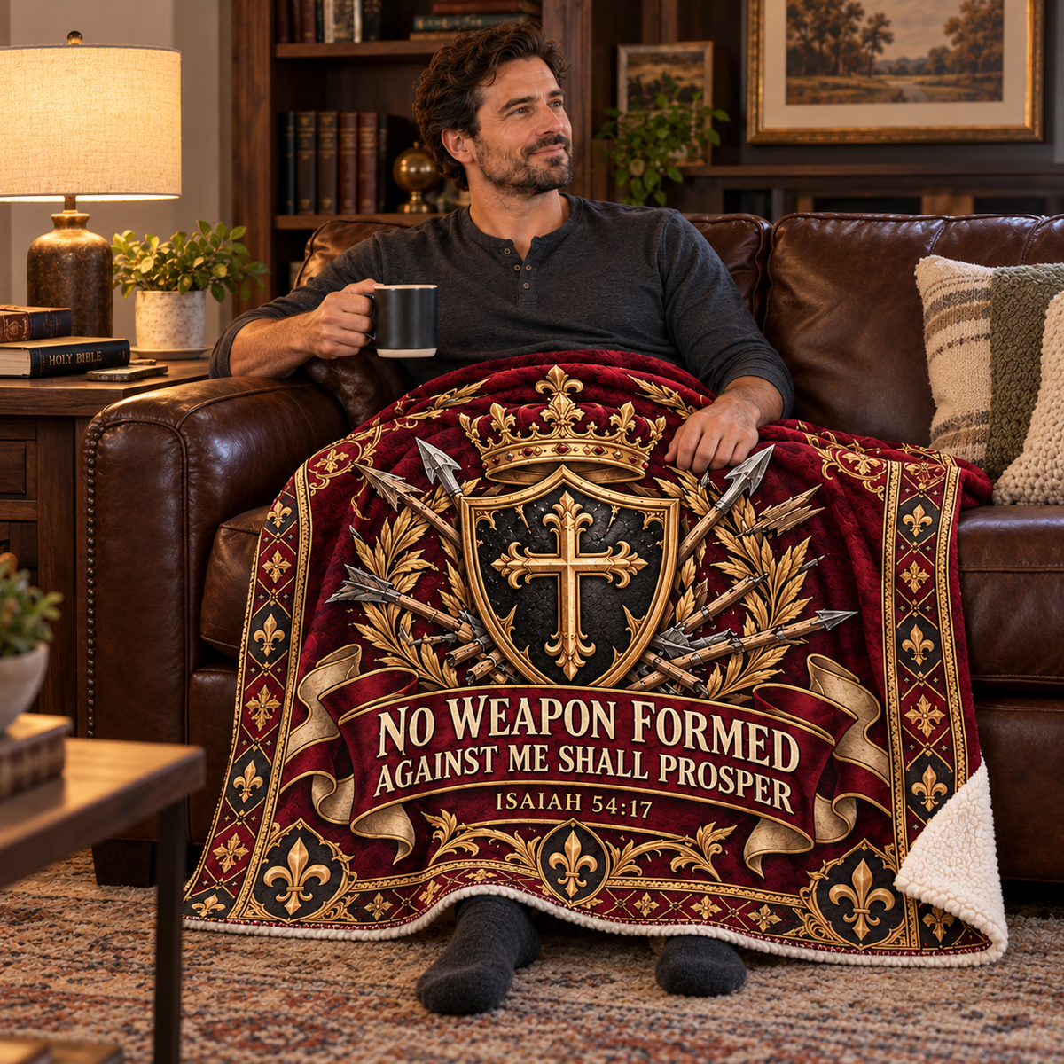 No Weapon Formed – Royal Defender Isaiah 54:17 Christian Blanket