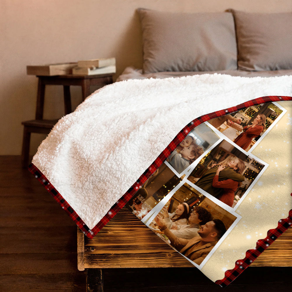 Christmas Photo Blanket - Personalized Blanket