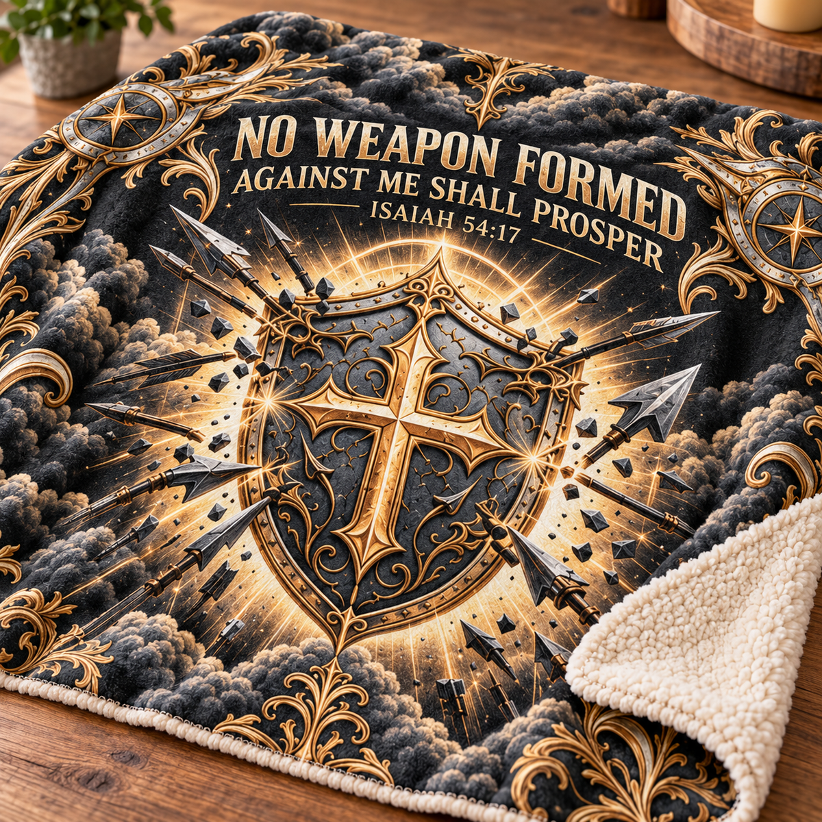 No Weapon Formed – Golden Shield Isaiah 54:17 Christian Blanke