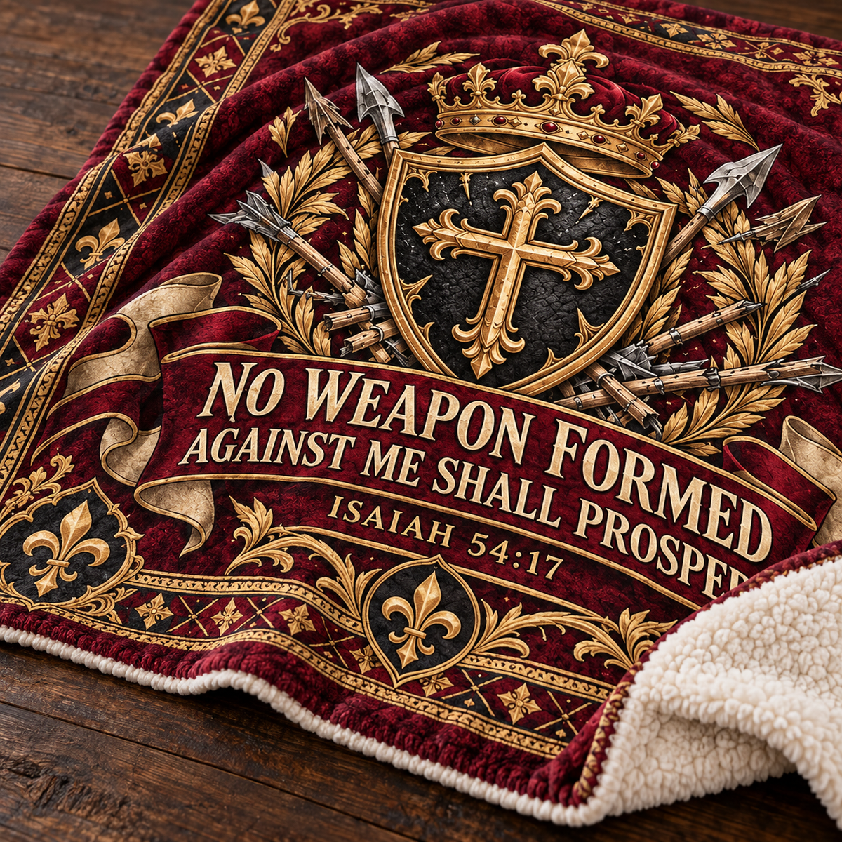 No Weapon Formed – Royal Defender Isaiah 54:17 Christian Blanket