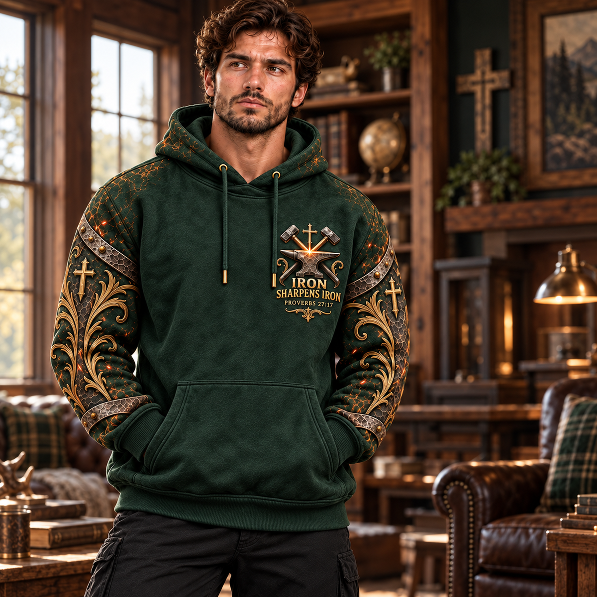 Stronger Brothers – Iron Sharpens Iron Faith Hoodie