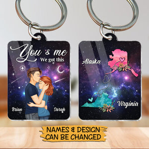 Together Since - Personalized Acrylic Keychain - Best Gift For Valentine, For Couple - Giftago