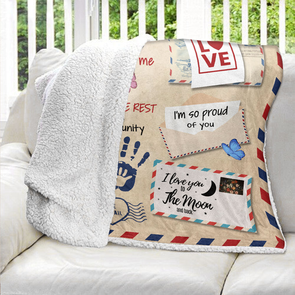 To My Mom, Gift For Mom Blanket - Personalized Blanket