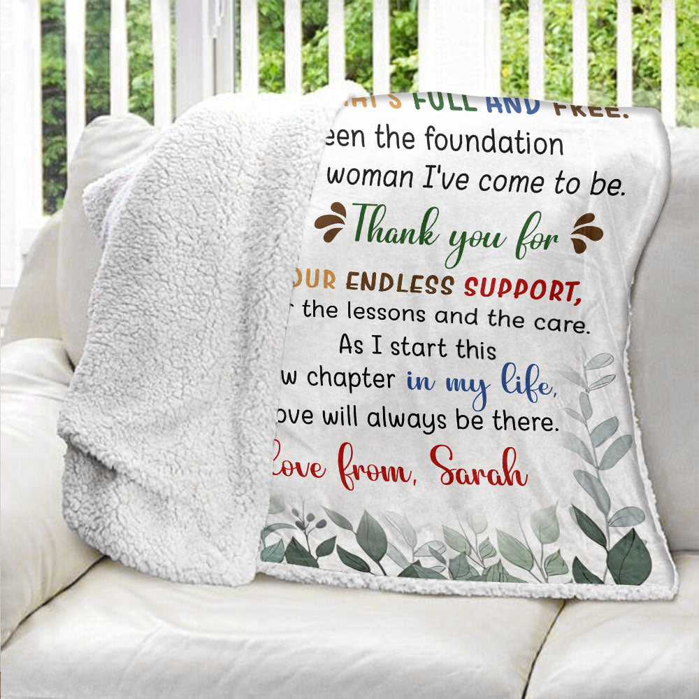 To My Parents, Gift For Mom, Gift For Dad Blanket - Personalized Blanket