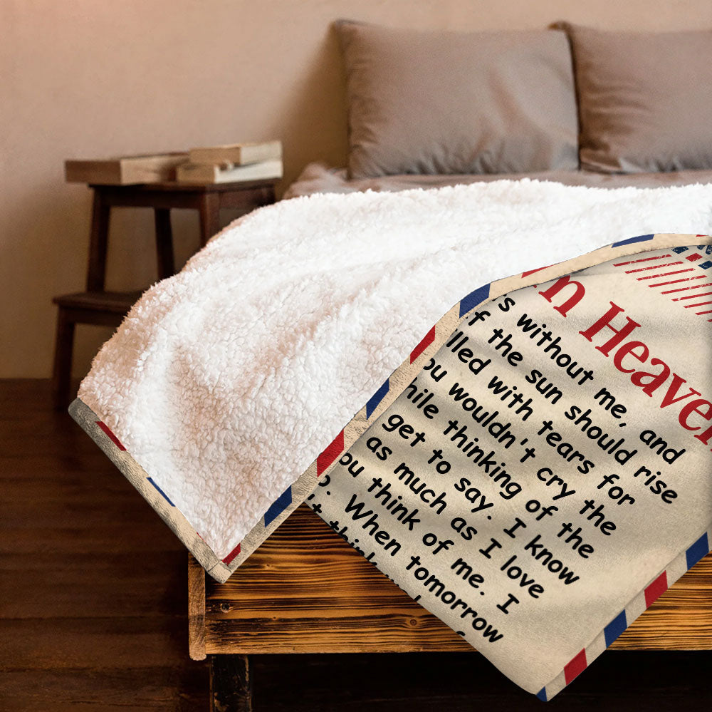A Letter To Heaven Blanket - Personalized Blanket
