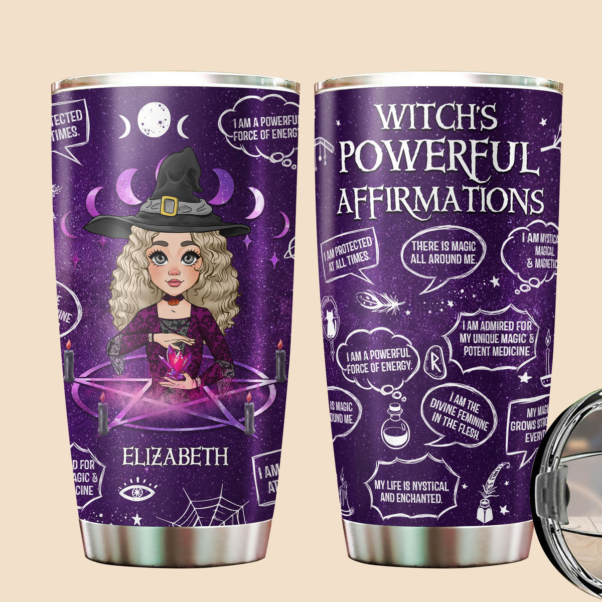 Personalized Tumbler -  Witch's Powerful - Best Gift For Halloween - Giftago