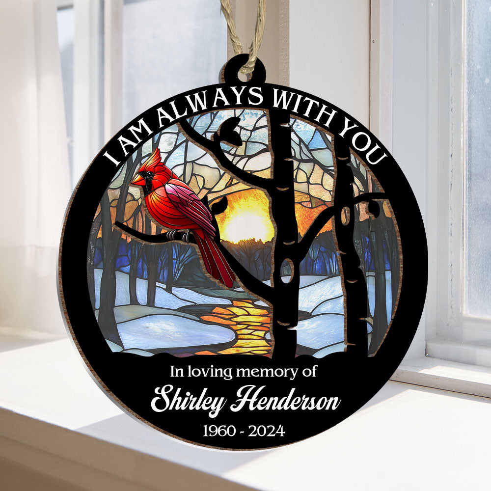 With You - Personalized Memorial Suncatcher Ornament