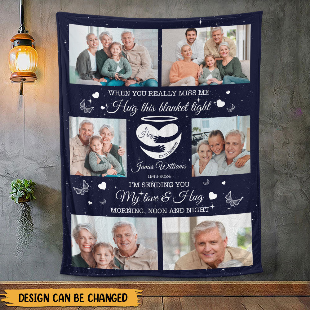 I'm Sending You My Love & Hug Blanket - Personalized Blanket