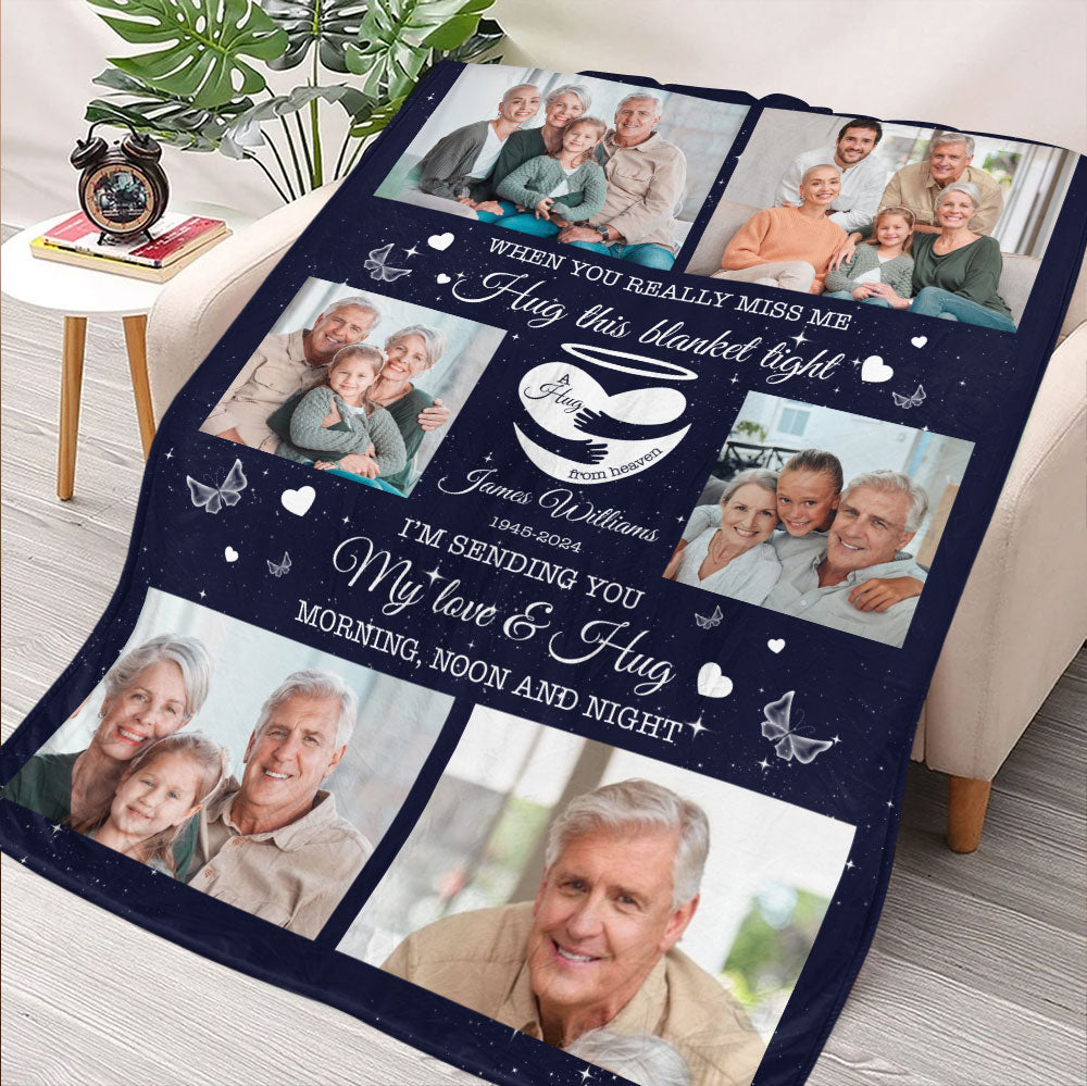 I'm Sending You My Love & Hug Blanket - Personalized Blanket