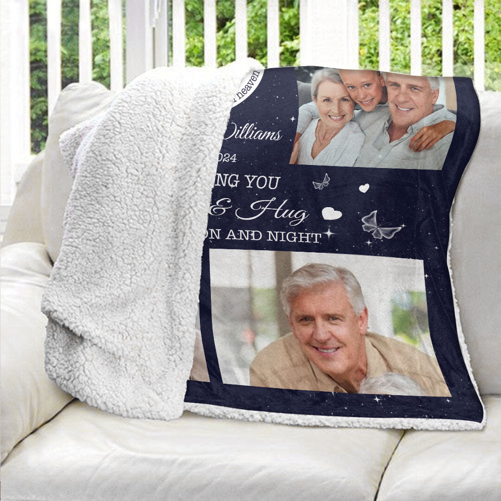 I'm Sending You My Love & Hug Blanket - Personalized Blanket