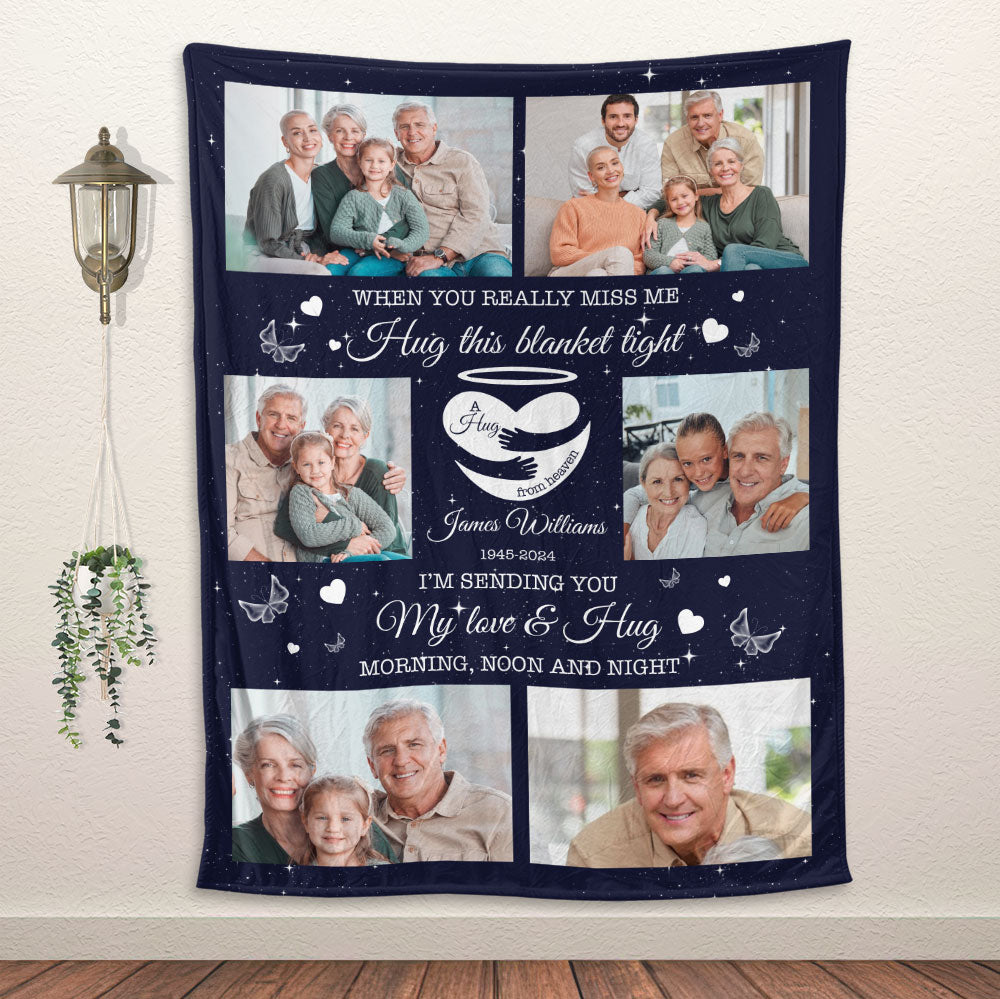 I'm Sending You My Love & Hug Blanket - Personalized Blanket