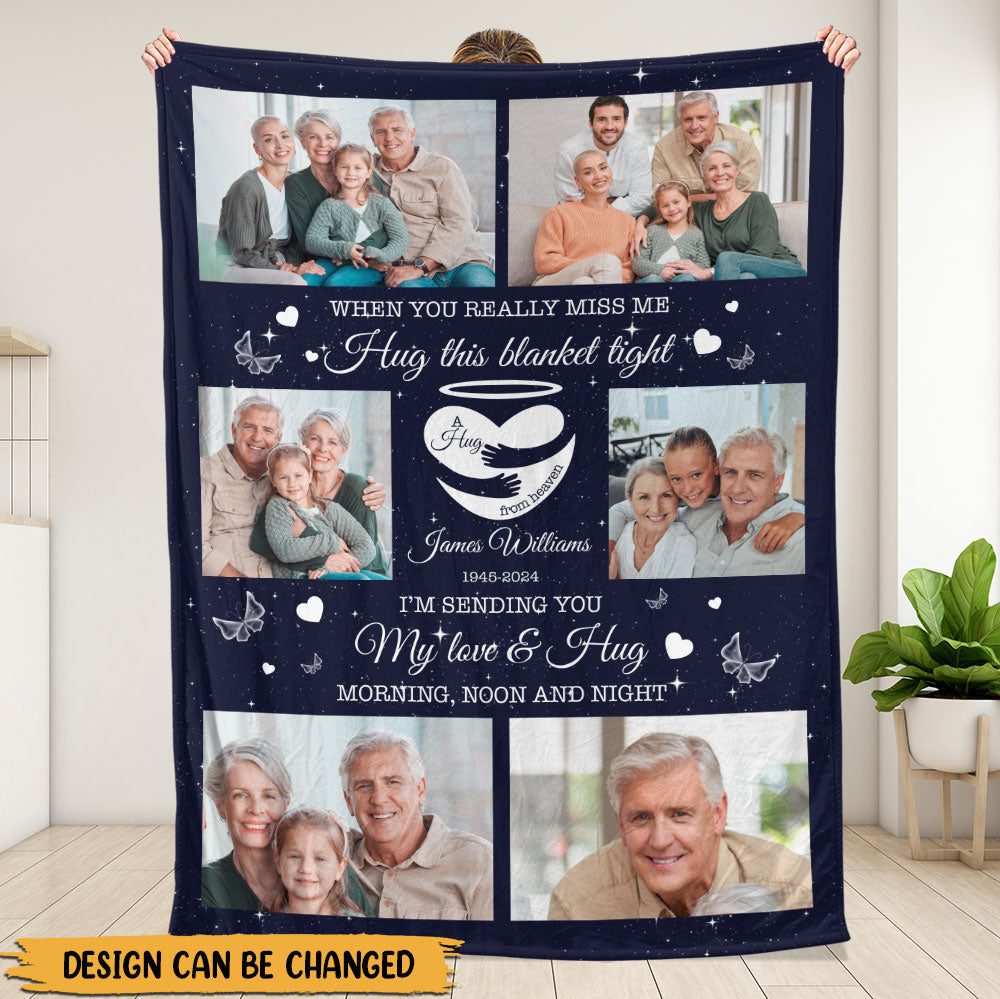 I'm Sending You My Love & Hug Blanket - Personalized Blanket