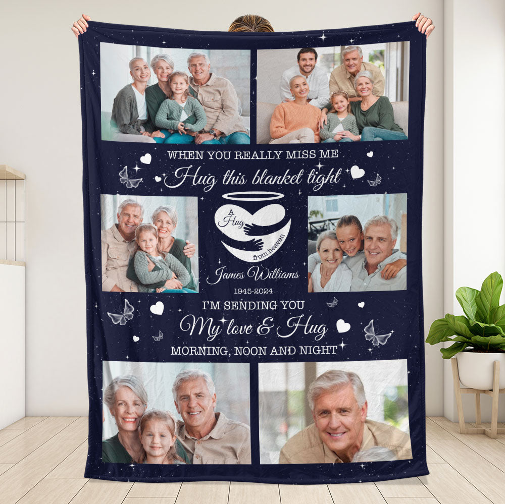 I'm Sending You My Love & Hug Blanket - Personalized Blanket