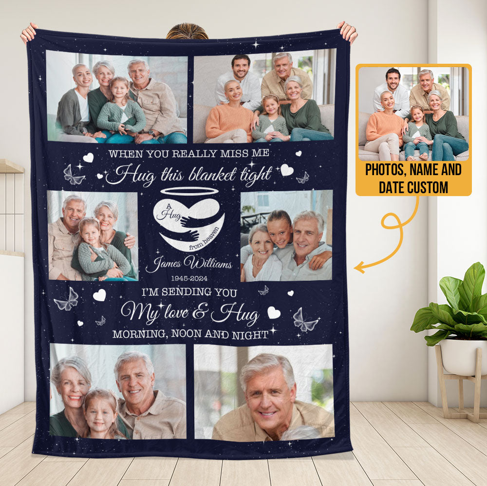 I'm Sending You My Love & Hug Blanket - Personalized Blanket