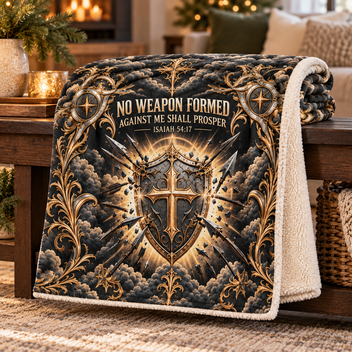 No Weapon Formed – Golden Shield Isaiah 54:17 Christian Blanke