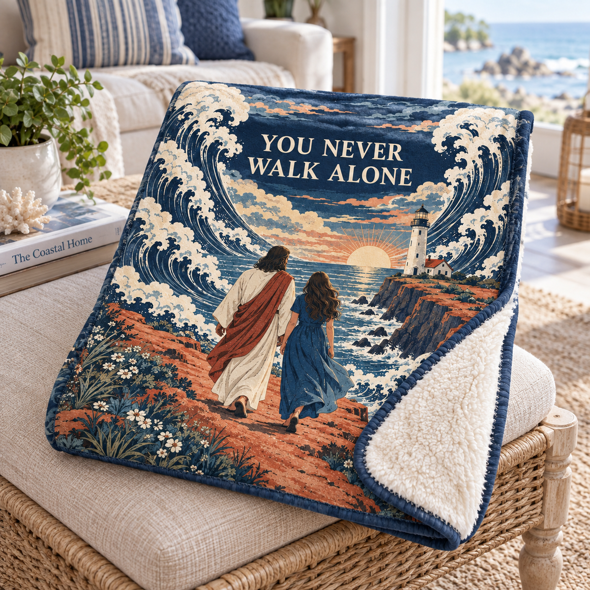 You Never Walk Alone – Coastal Jesus Christian Blanket
