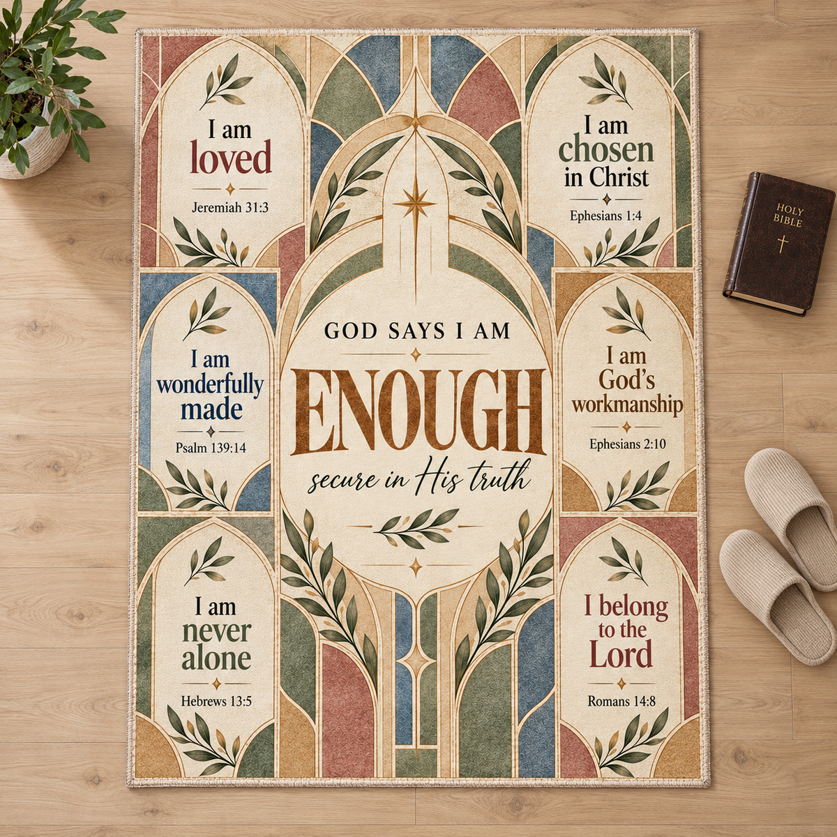 God Says I Am Enough – Christian Scripture Blanket