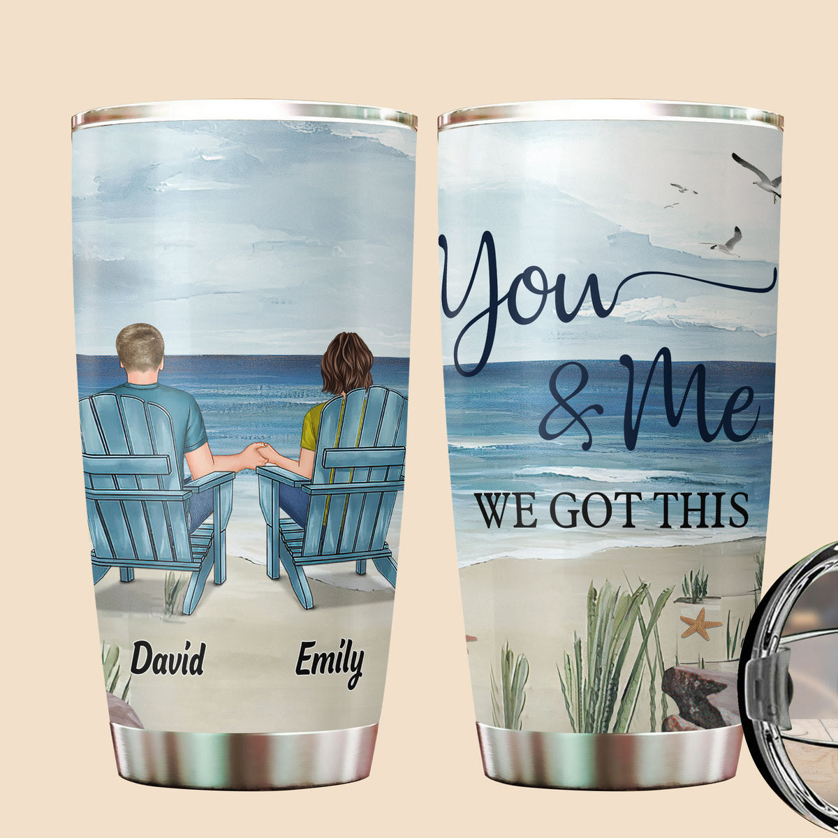 You & Me We Got This - Personalized Tumbler - Best Gift For Couple - Giftago