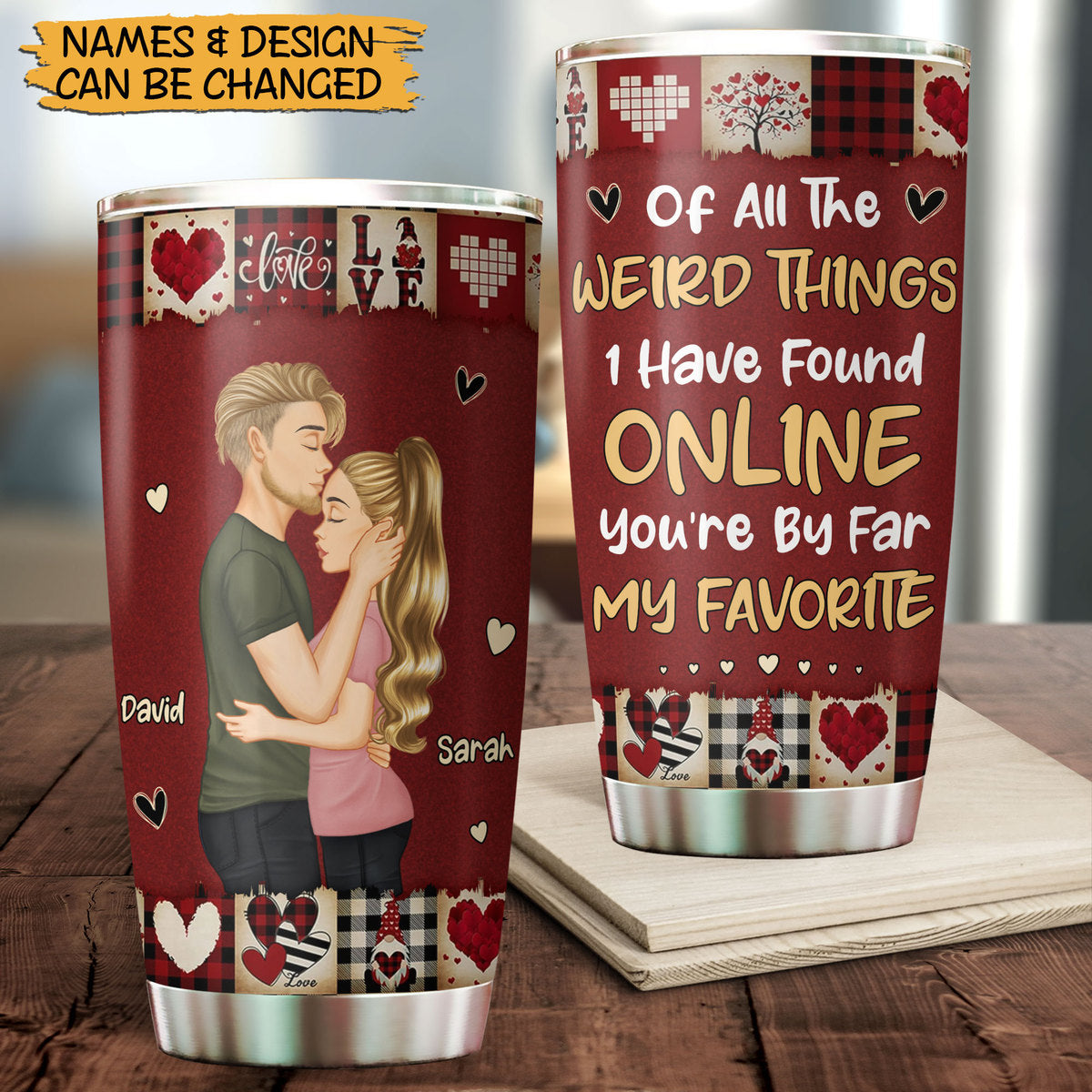You Are My Favorite By Far - Personalized Tumbler - Best Gift For Valentine, For Couple - Giftago