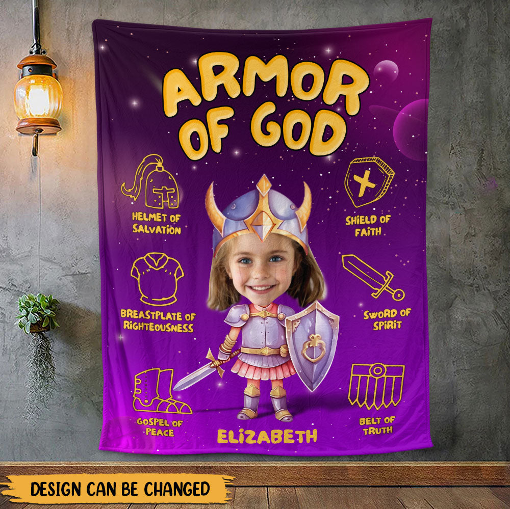 Armor Of God Blanket - Personalized Blanket
