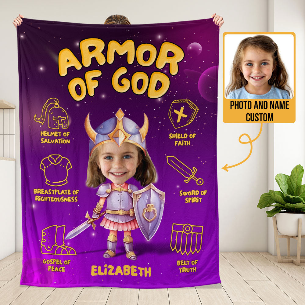Armor Of God Blanket - Personalized Blanket