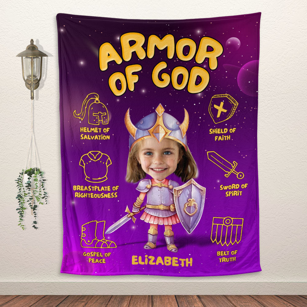 Armor Of God Blanket - Personalized Blanket