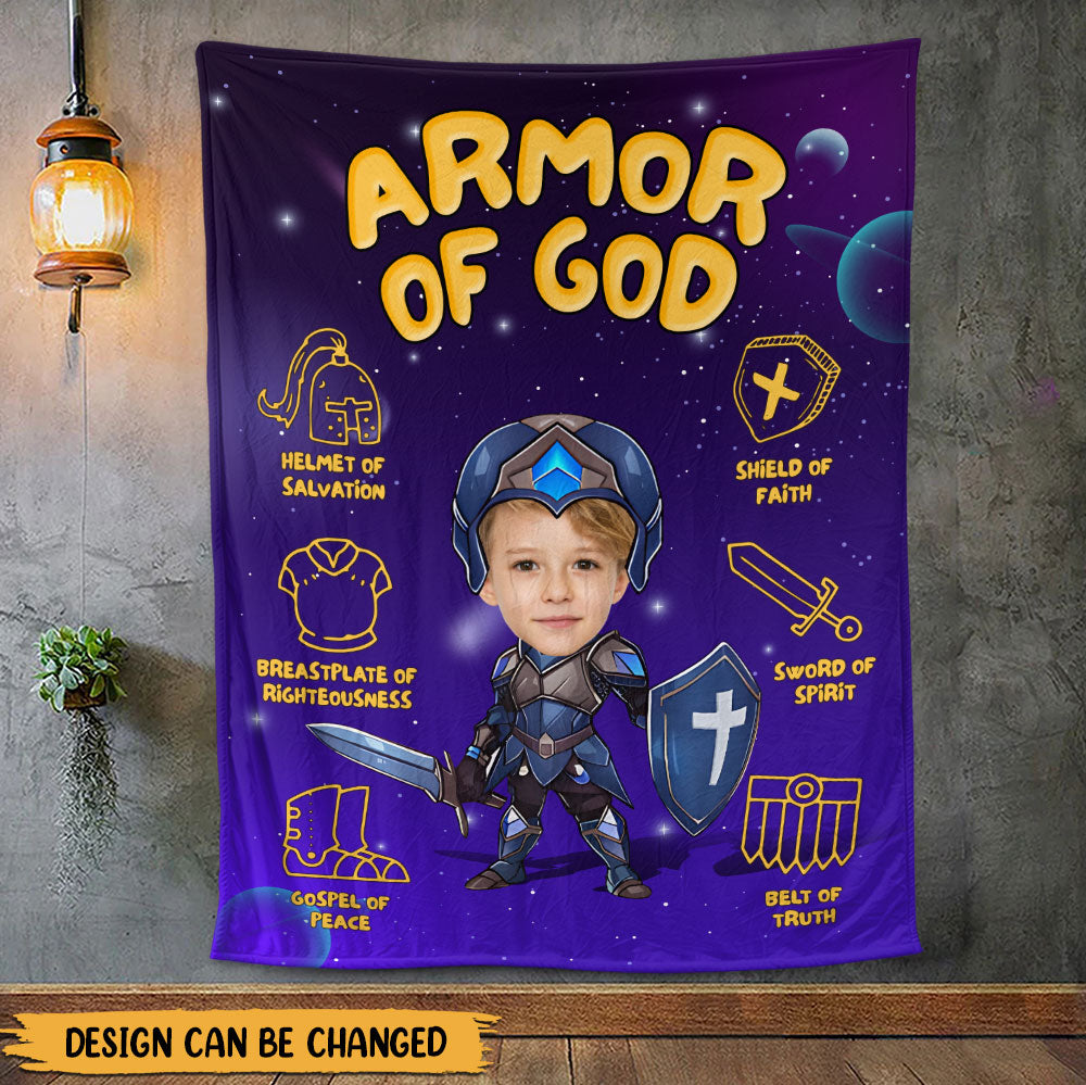 Armor Of God Blanket - Personalized Blanket