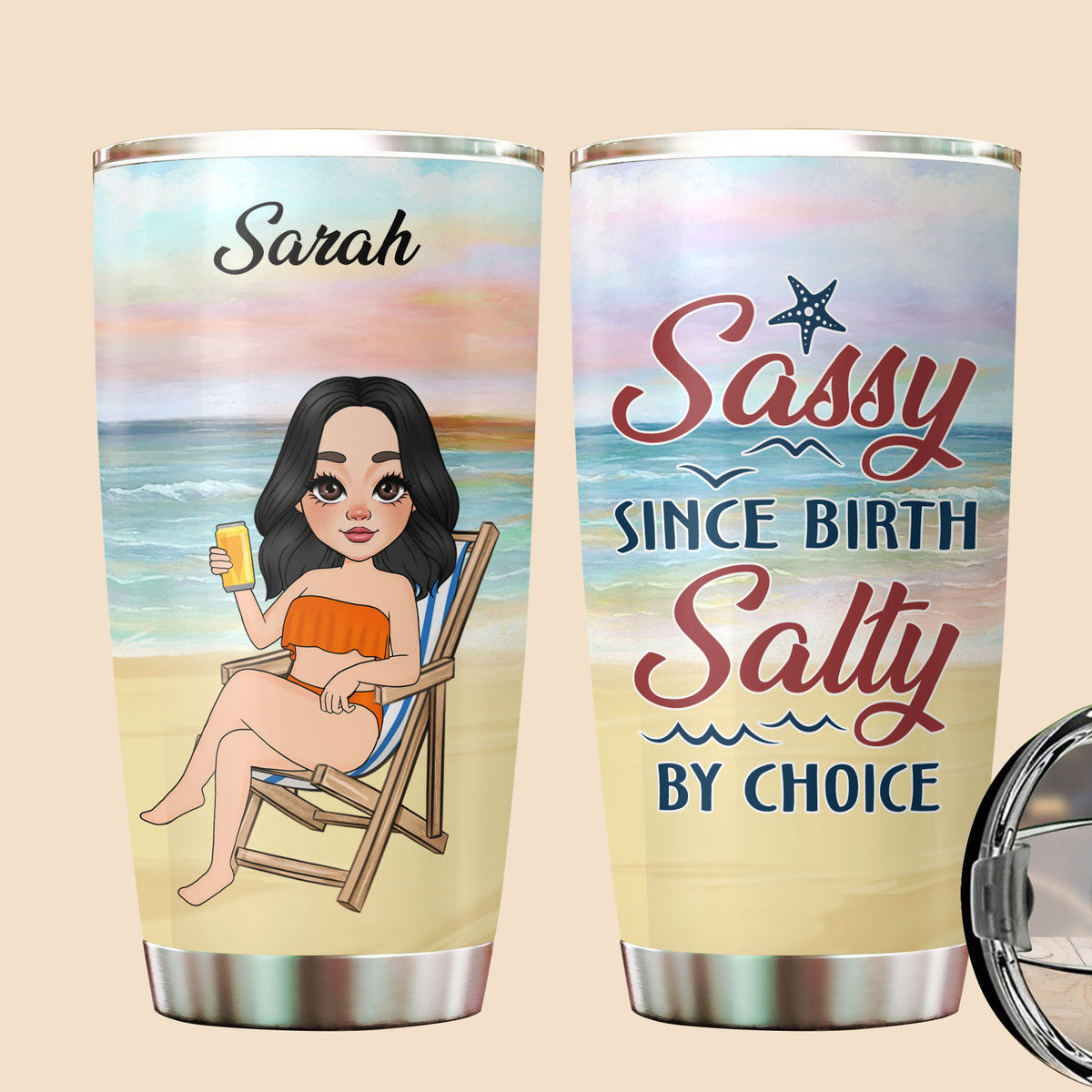 Sassy Since Birth - Personalized Tumbler - Best Gift For Summer - Giftago