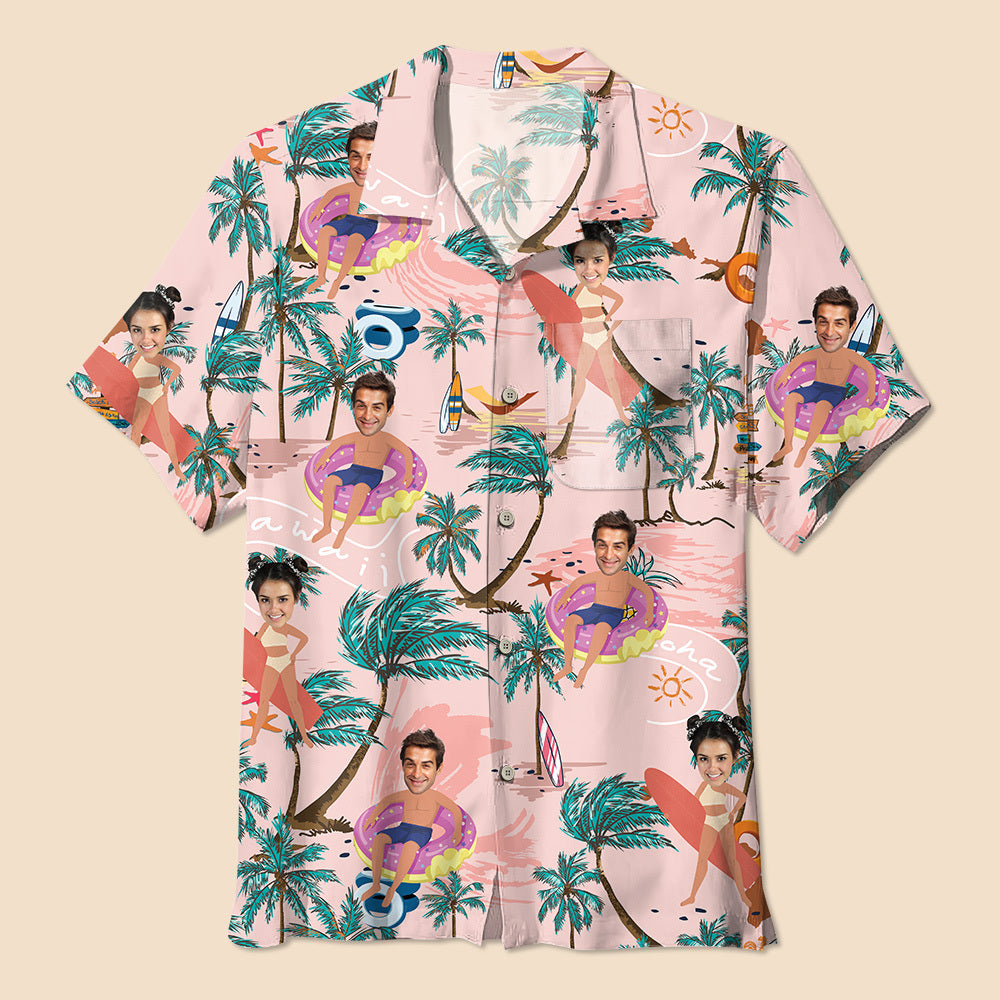 Tropical Face - Personalized Hawaiian Shirt - Best Gift For Summer - Giftago