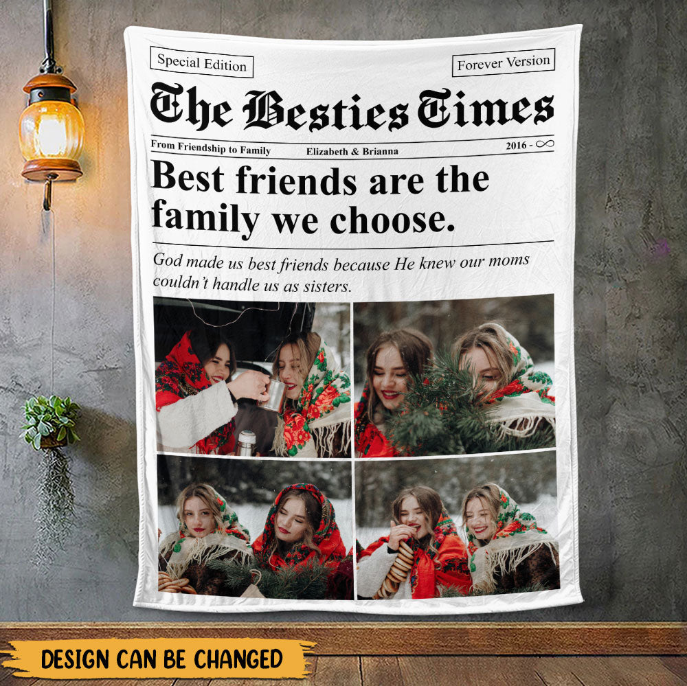 The Bestie Times, Troublemaker Of The Year Blanket - Personalized Blanket