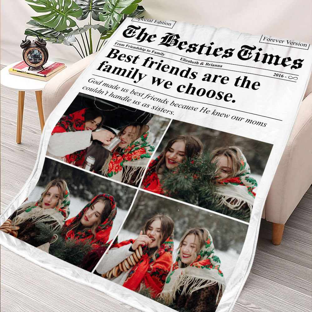 The Bestie Times, Troublemaker Of The Year Blanket - Personalized Blanket
