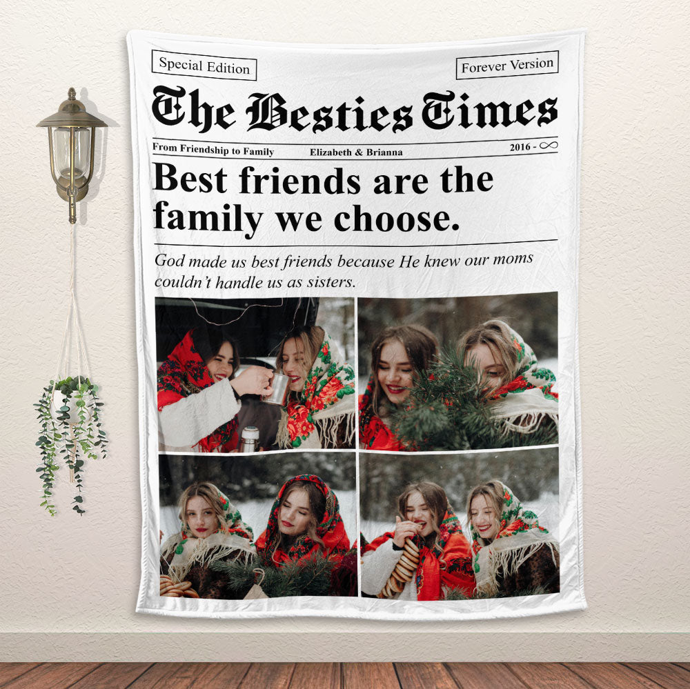 The Bestie Times, Troublemaker Of The Year Blanket - Personalized Blanket