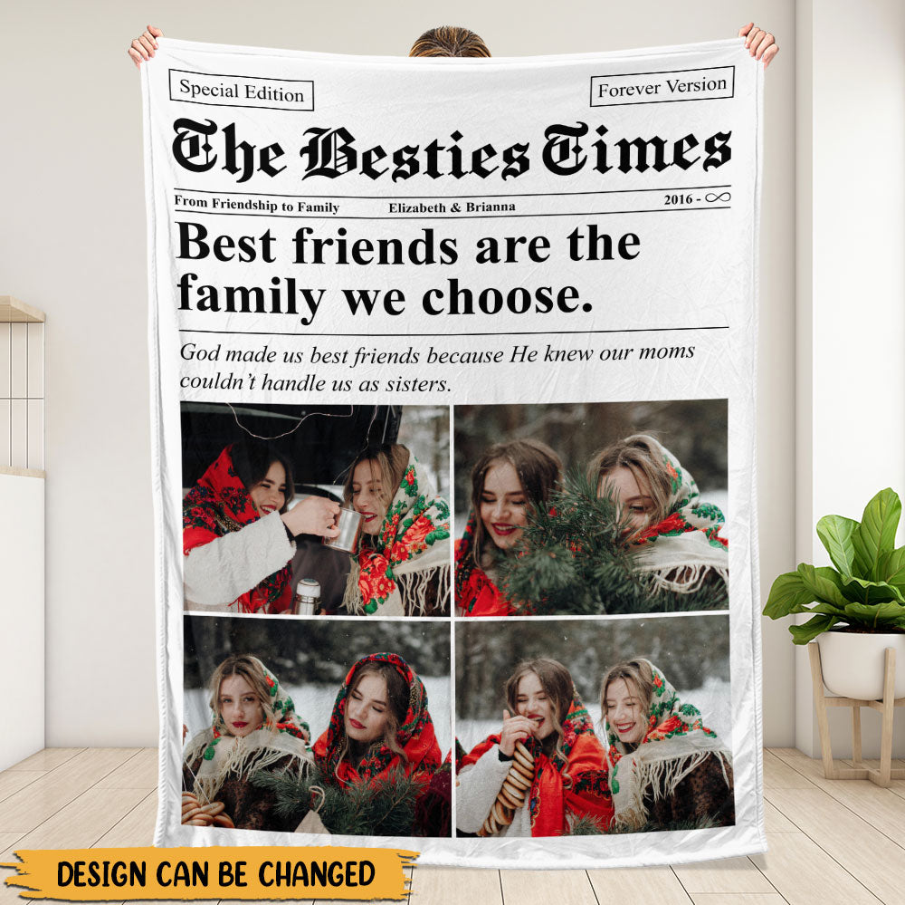The Bestie Times, Troublemaker Of The Year Blanket - Personalized Blanket