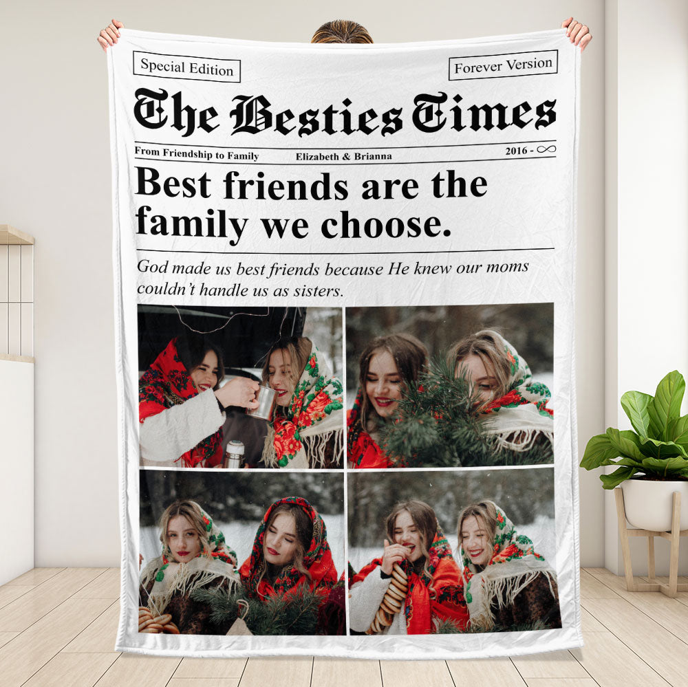 The Bestie Times, Troublemaker Of The Year Blanket - Personalized Blanket