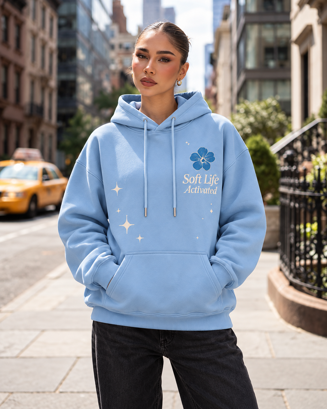 Soft Life Activated – Coastal Daydream Oversized Hoodie