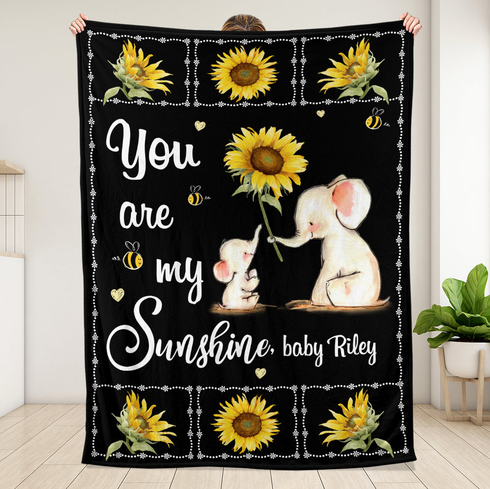 You Are My Sunshine Baby Blanket - Personalized Blanket - Giftago