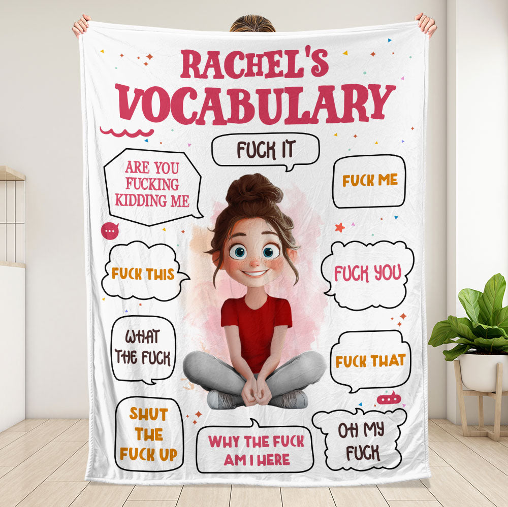 Vocabulary Blanket - Personalized Blanket