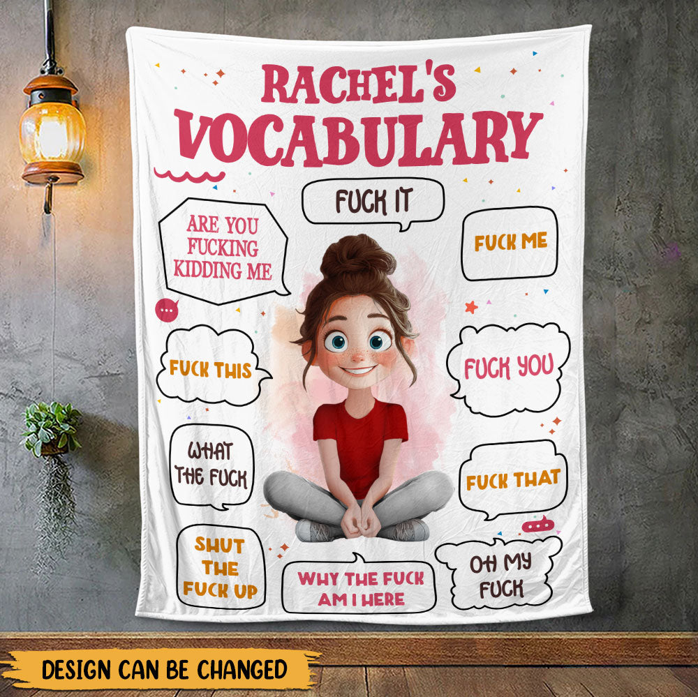 Vocabulary Blanket - Personalized Blanket
