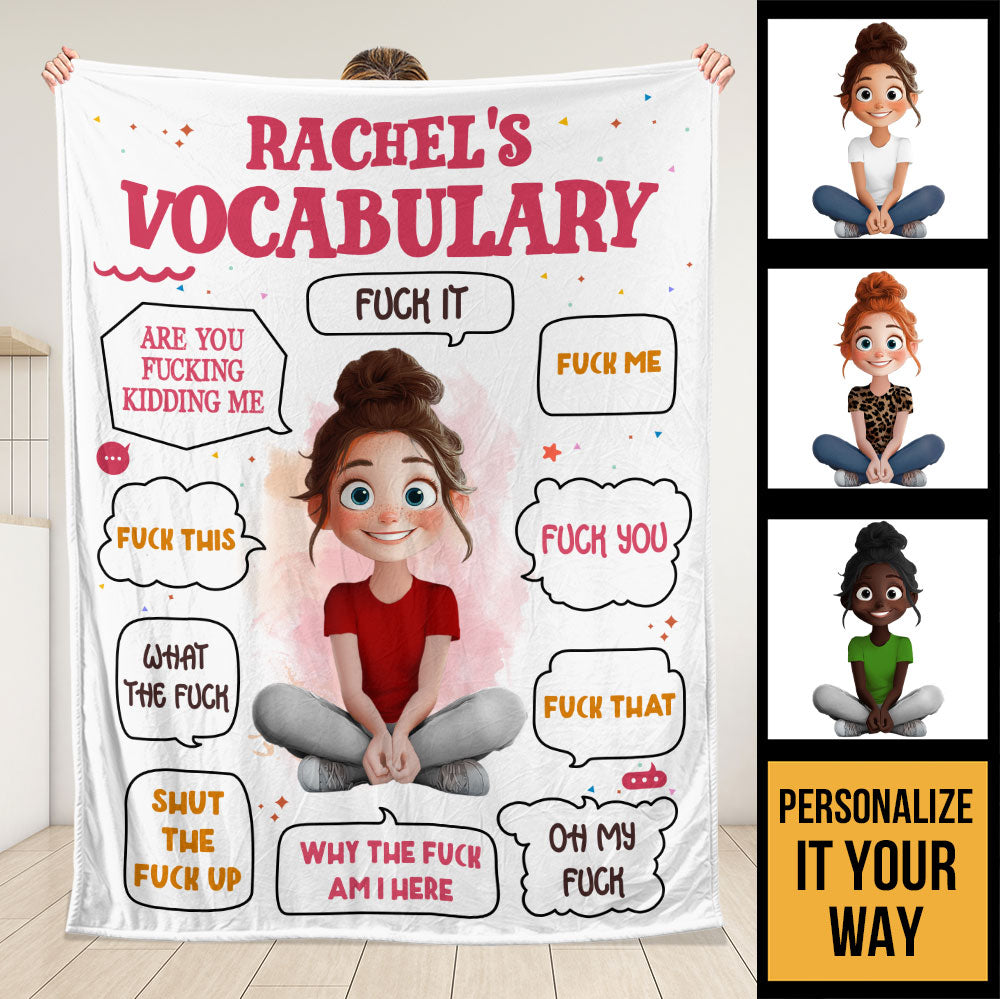 Vocabulary Blanket - Personalized Blanket