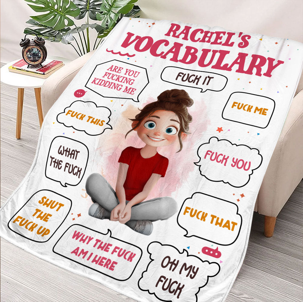 Vocabulary Blanket - Personalized Blanket