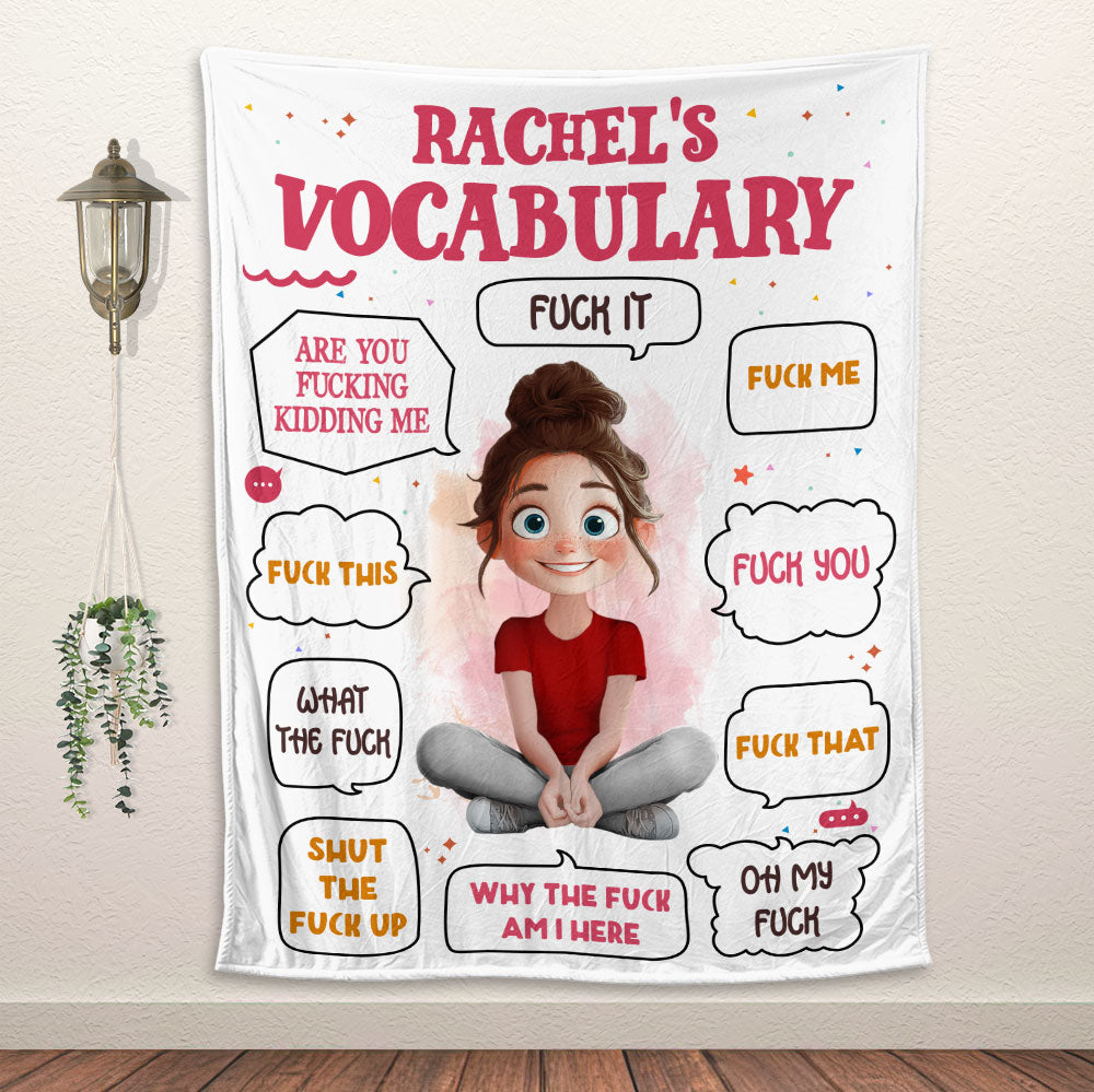 Vocabulary Blanket - Personalized Blanket
